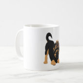 ドイツの羊飼い犬 コーヒーマグカップ (正面左)