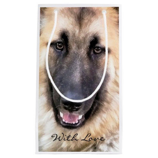 ドイツの羊飼い犬 スモールペーパーバッグ (正面)