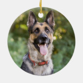 ドイツの羊飼い犬 セラミックオーナメント (裏面)