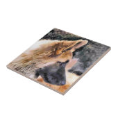 ドイツの羊飼い犬 タイル (側面)