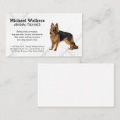 ドイツの羊飼い犬 |トレーナー 名刺 (正面/裏面)