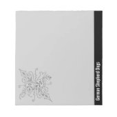 ドイツの羊飼い犬 ノートパッド (正面)