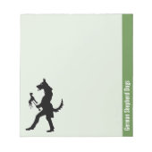 ドイツの羊飼い犬 ノートパッド (正面)