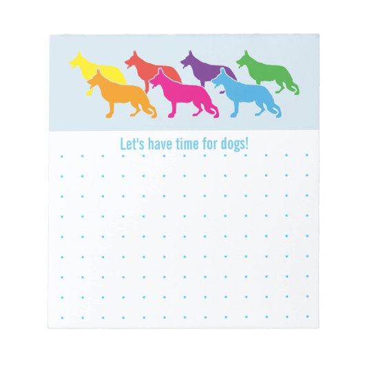 ドイツの羊飼い犬 ノートパッド (正面)