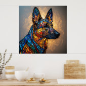 ドイツの羊飼い犬 ポスター (キッチン)