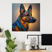 ドイツの羊飼い犬 ポスター (ホームオフィス)