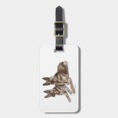 ドイツの羊飼い犬 ラゲッジタグ (正面縦)