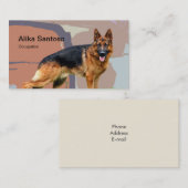 ドイツの羊飼い犬 名刺 (正面/裏面)