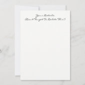 ドイツの羊飼い犬 招待状 (裏面)