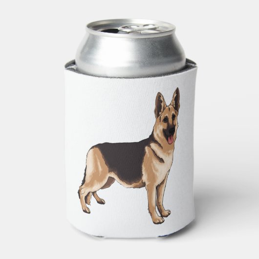 ドイツの羊飼い犬 缶クーラー (缶正面)