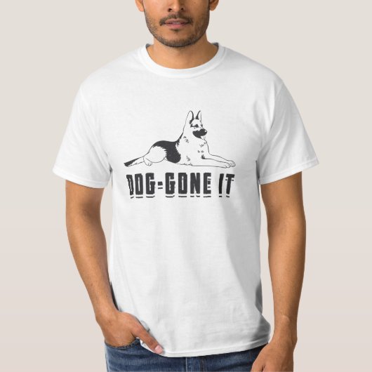 ドイツの羊飼い犬 – 行ったIt犬の動物ヴィンテージ Tシャツ (正面)