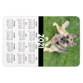 ドイツの羊飼い犬 | 2021カスタム年カレンダー磁石 マグネット (横)