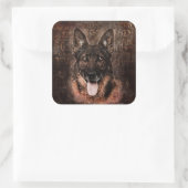 ドイツの羊飼い犬 – GSD スクエアシール (バッグ)