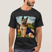 ドイツの羊飼い犬 Tシャツ (正面)