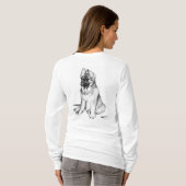 ドイツの羊飼い犬 Tシャツ (裏面フル)