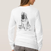 ドイツの羊飼い犬 Tシャツ (裏面)