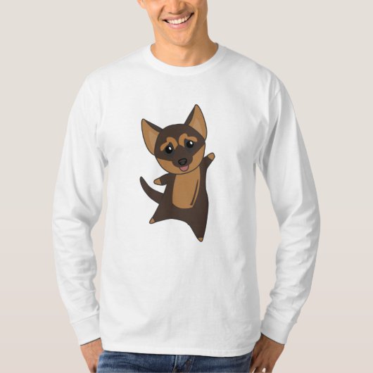 ドイツの羊飼い犬 Tシャツ (正面)