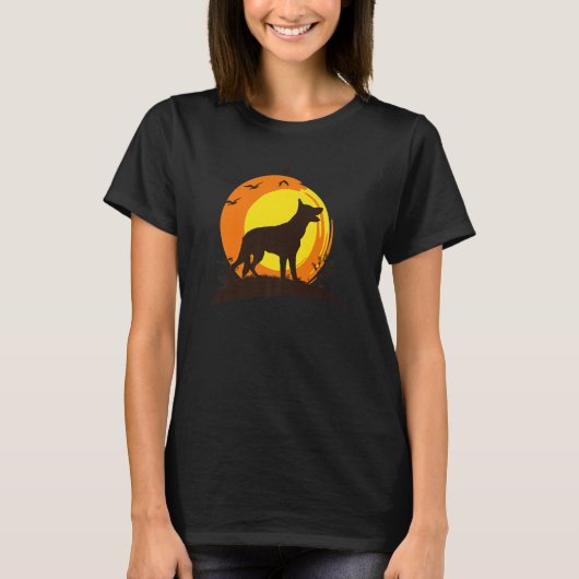 ドイツの羊飼い犬Gsd犬品種10 Tシャツ (正面)