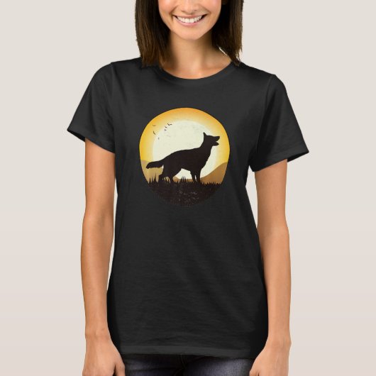 ドイツの羊飼い犬Gsd犬品種16 Tシャツ (正面)