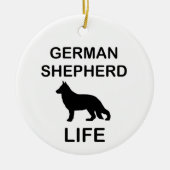 ドイツの羊飼い生活 セラミックオーナメント (正面)