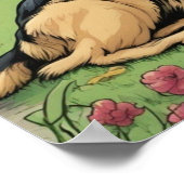 ドイツの羊飼い画像 ポスター (角)