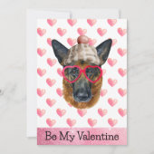 ドイツの羊飼い私は君の犬バレンタインデー シーズンカード (正面)