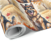 ドイツの羊飼い紅葉感謝祭 ラッピングペーパー (ロールコーナー)