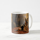 ドイツの羊飼い紅葉秋インスパイア コーヒーマグカップ (正面右)