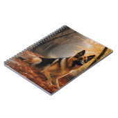 ドイツの羊飼い紅葉秋インスパイア ノートブック (左側)