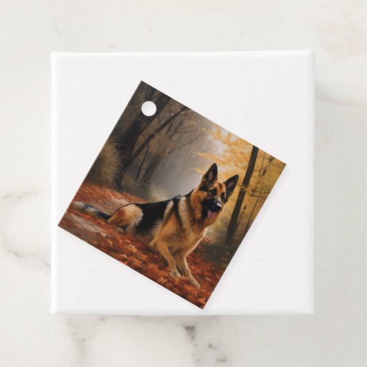 ドイツの羊飼い紅葉秋インスパイア フェイバータグ (インサイチュ)