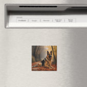 ドイツの羊飼い紅葉秋インスパイア マグネット (インサイチュ (食洗機))