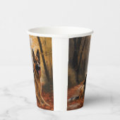 ドイツの羊飼い紅葉秋インスパイア 紙コップ (右)