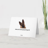 ドイツの羊飼い誕生日カードパパ カード (裏面)