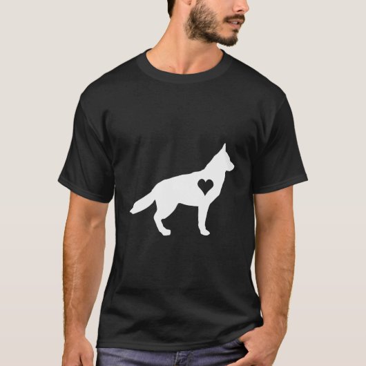 ドイツの羊飼い長袖の女性用シャツ – Tシャツ (正面)