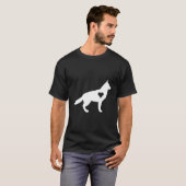 ドイツの羊飼い長袖の女性用シャツ – Tシャツ (正面フル)