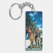 ドイツの羊飼い集団 キーホルダー (正面左)