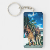 ドイツの羊飼い集団 キーホルダー (正面)