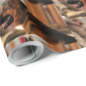 ドイツの羊飼い黒赤 ラッピングペーパー (ロールコーナー)