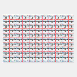 ドイツの羊飼い19" x 29"ラッピング紙シート。 ラッピングペーパーシート