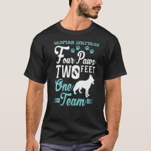 ドイツの羊飼い4足2足1チームGerman Tシャツ
