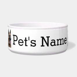 ドイツの羊飼い、お祝い。あなたの犬の名前。 ボウル
