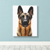 ドイツの羊飼い キャンバスプリント (インサイチュ (ウッドフロア))