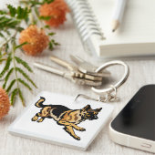 ドイツの羊飼い キーホルダー (正面右)