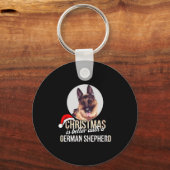 ドイツの羊飼い – クリスマスはドイツと一緒に良い キーホルダー (正面)