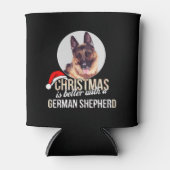 ドイツの羊飼い – クリスマスはドイツと一緒に良い 缶クーラー (正面)