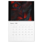 ドイツの羊飼い「ドラゴン&ドッグ」 カレンダー (2月 2026)