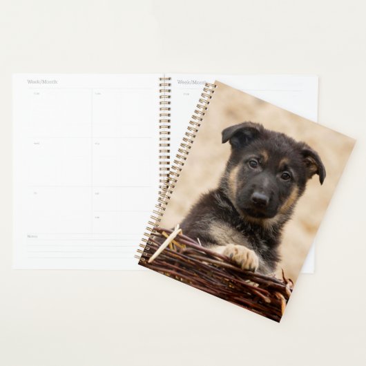 『ドイツの羊飼い』 プランナー手帳 (ディスプレー)