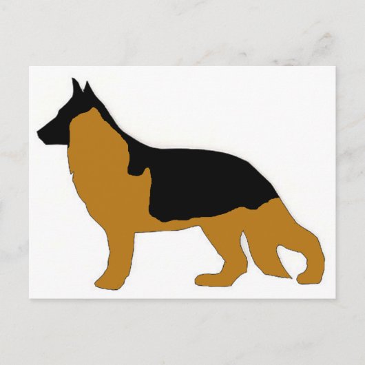 ドイツの羊飼い ポストカード (正面)