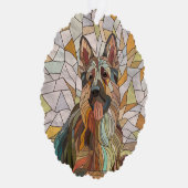 ドイツの羊飼い – モザイクアート オーナメントカード (右)