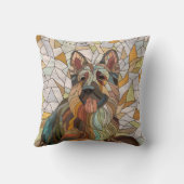 ドイツの羊飼い – モザイクアート クッション (裏面)